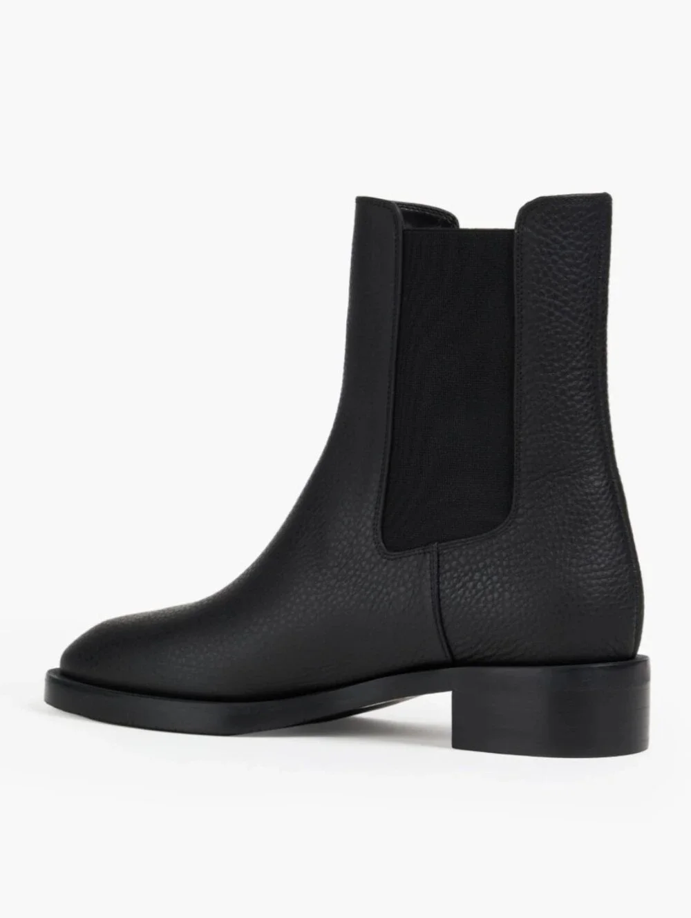 Stuart Weitzman Lenora Pebbled Leather Chelsea Boots